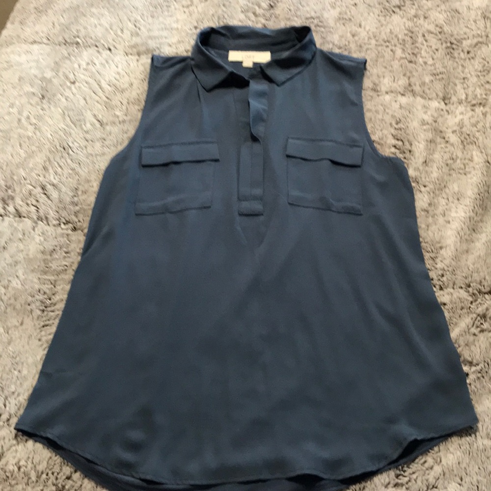 LOFT - NWOT Mixed Media Blouse